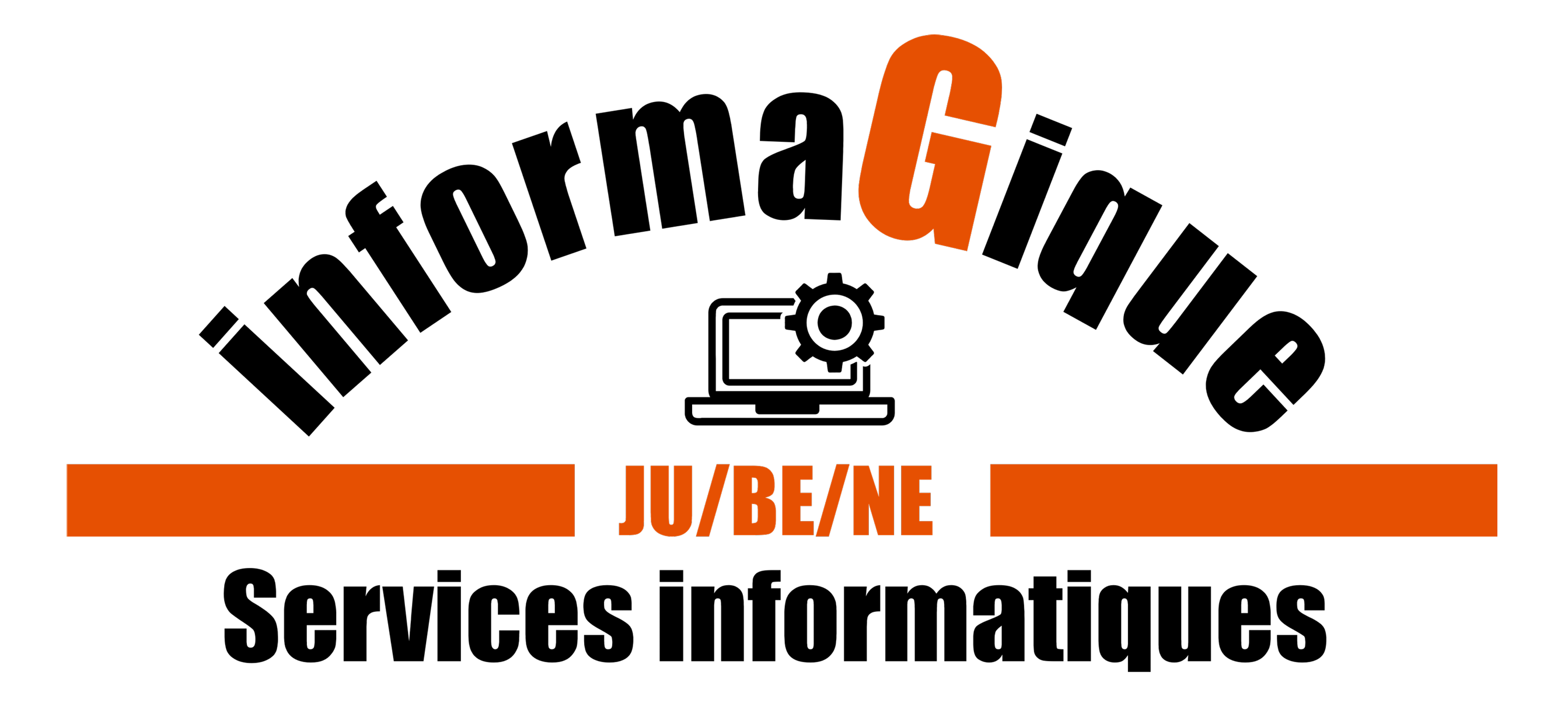 Logo informaGique — services informatiques JU/BE/NE